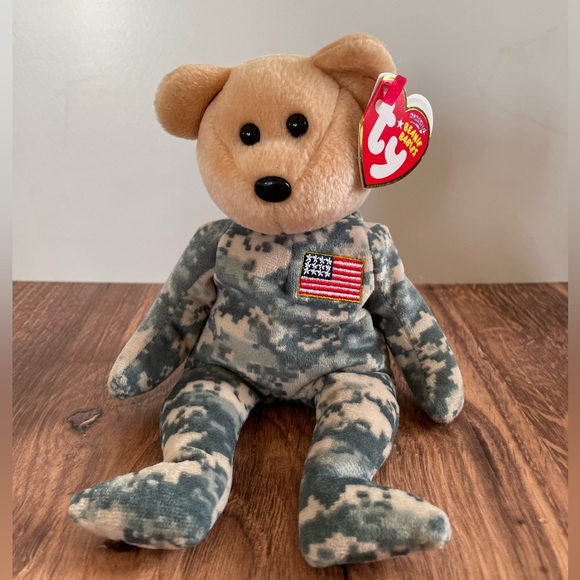 3 FOR $25: Authentic TY Beanie Babies Salute the Bear, 2006. NWT - Picture 1 of 3